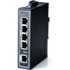 WDH-5ET-DC 10/100 Mb/s Niezarządzane 5-portowe przemysłowe przełączniki Ethernet z szyną DIN/montażem na ścianie (zgodne z normą UL, bez wentylatora,