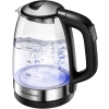 Bonsenkitchen Czajnik elektryczny o pojemności 1,7 l, 2200 W, elektryczny czajnik szklany z 4 ustawieniami temperatury (50,70, 80,90℃), ochrona