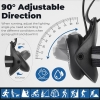 Szelki do biegania West Biking Night Running Lights, ładowana przez USB lampa na klatkę piersiową z regulowanym kątem wiązki światła 90°, wodoodporna,