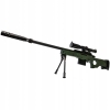 Karabin Snajperski AWP – Replika 108 cm | Automatyczny Pistolet na Kulki dla Dzieci | Zestaw z Lunetą, Tłumikiem, Dwójnogiem i Magazynkiem
