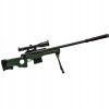 Karabin Snajperski AWP – Replika 108 cm | Automatyczny Pistolet na Kulki dla Dzieci | Zestaw z Lunetą, Tłumikiem, Dwójnogiem i Magazynkiem