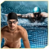 Okulary do pływania pływackie na basen gogle anti-fog okularki + etui