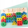 Polecamy - Kreatywna Manipulacyjna Zabawka Edukacyjna Sorter Sensoryczny Montessori Drewniany