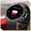 Smartwatch sportowy z GPS i funkcją rozmów  AMOLED  Wodoszczelność Polskie menu