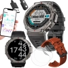 Smartwatch sportowy z GPS i funkcją rozmów  AMOLED  Wodoszczelność Polskie menu