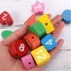 Polecamy - Kreatywny Edukacyjny Zegar Sorter Sensoryczny Montessori Drewniany Nauka Godzin
