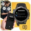 Smartwatch męski wodoodporny z funkcją rozmów GPS Menu PL Sport AMOLED