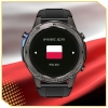 Smartwatch męski wodoodporny z funkcją rozmów GPS Menu PL Sport AMOLED