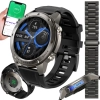 Smartwatch męski wodoodporny z funkcją rozmów GPS Menu PL Sport AMOLED