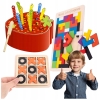 Polecamy - Zestaw 3 Drewnianych Gier Edukacyjnych – Nauka i Zabawa w Jednym!