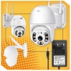 KAMERA ZEWNETRZNA WIFI OBROTOWA IP FULL HD 360 MONITORING ZOOM 4x DETEKCJA