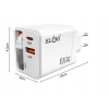 Szybka ładowarka sieciowa usb 65w kabel usb-c usb quick charge uniwersalna