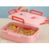 Zestaw Lunchbox śniadaniówka pojemnik na śniadanie obiad z przegródkami sztućce