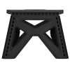 Stołek składany czarny taboret podest rozkładany uchwyt krzesełko