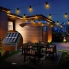LEDLIGHT Girlanda ogordowa solarna led lampki ogrodowe żarówki wiszące programator 8 trybów 20szt 5m
