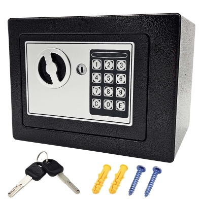 Sejf czarny z zamkiem numerycznym