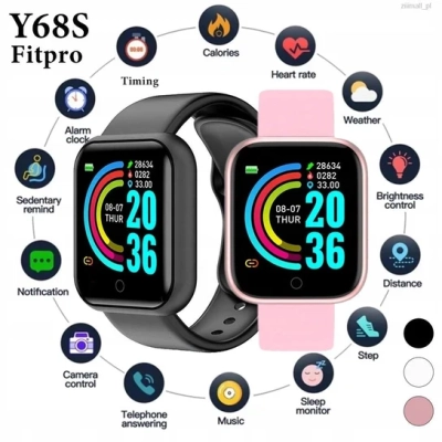 Smartwatch Zegarek Sport Fitnes Smartband Czarny