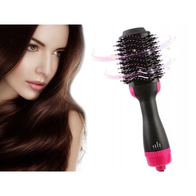 Polecamy - SUSZARKA LOKÓWKA SZCZOTKA PROSTOWNICA DO STYLIZACJI WŁOSÓW 1000W 4W1 - SUSZY, PROSTUJE, KRĘCI I MODELUJE!
