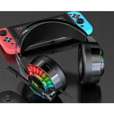 Słuchawki Gamingowe Nauszne Z Mikrofonem Rgb Usb