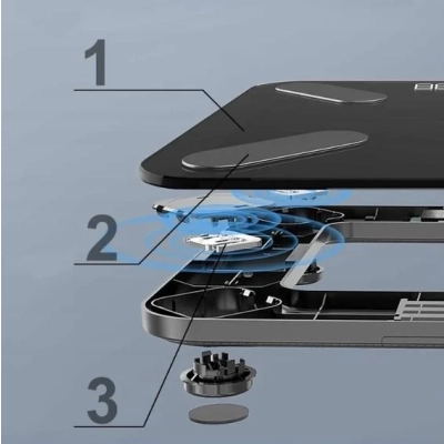 Polecamy - Inteligenta Waga Łazienkowa Bluetooth 180KG Aplikacja Analizy LCD BMI 25w1