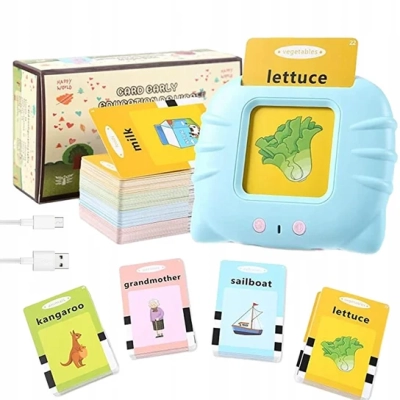 Czytnik Kart 255 kart Do Nauki Angielskiego Zabawka Karty Do Wczesnej Nauki Języka