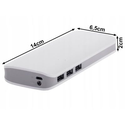 Powerbank 20 000mAh 3xUSB