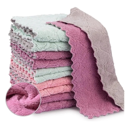 Ściereczki kuchenne z mikrofibry – zestaw 10 sztuk, 23 × 23 cm