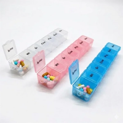 POJEMNIK NA LEKI 7 DNIOWY ORGANIZER LEKARSTWA PUDEŁKO