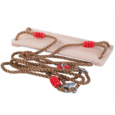 Huśtawka ogrodowa drewniana dla dzieci i dorosłych mocna deska