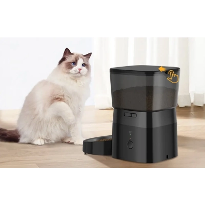 Inteligentny Dozownik Karmy Rojeco 2L Pet Feeder Wifi Version (Czarny)