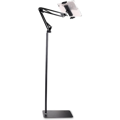 Regulowany stojak na tablet, regulowany stojak podłogowy na tablet i telefon, kompatybilny z iPadem Switch i wszystkimi telefonami o przekątnej 4''-12