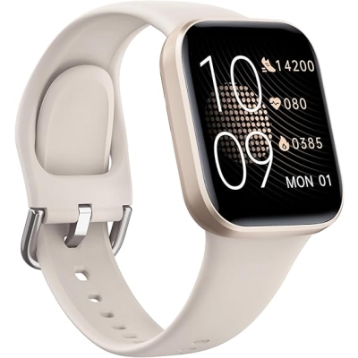 BingoFit Fitness Tracker, smartwatch z funkcją telefonu, zegarek fitness z pulsometrem, krokomierzem, monitorowaniem snu, tlenem we krwi, ekran dotyko