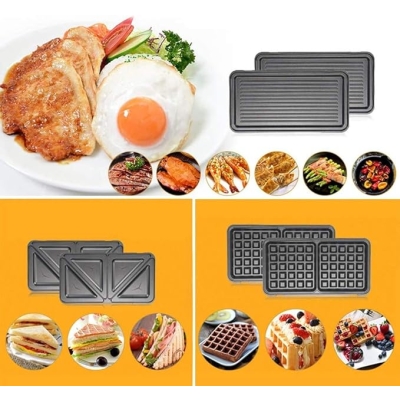 Silver Crest 3 w 1 opiekacz do kanapek, grill i gofrownica