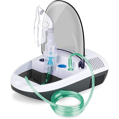 Hangsun Nebulizator dla dorosłych i dzieci, kompaktowy inhalator CN680 z przenośną konstrukcją i wbudowanym pudełkiem do przechowywania