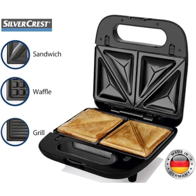 Silver Crest 3 w 1 opiekacz do kanapek, grill i gofrownica