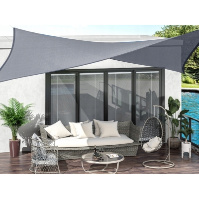 Żagiel przeciwsłoneczny prostkątny ogrodowy wodoodporny 4x3m markiza osłona
