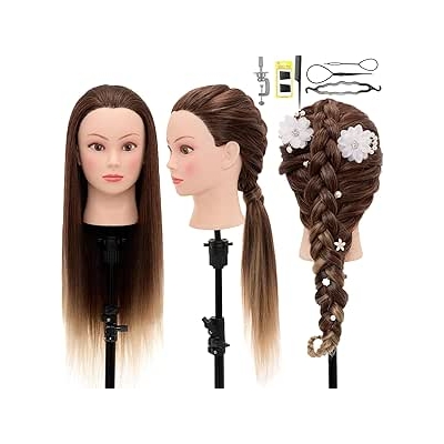 Głowa do stylizacji Neverland Beauty Training Head 26-calowy stojak na głowę lalki do fryzjerstwa, stojak na głowę do ćwiczeń