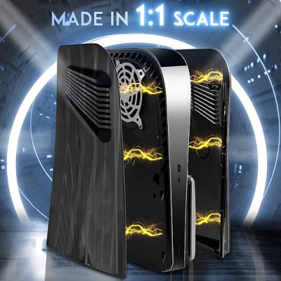 Obudowa do konsoli PlayStation 5 w wersji Disc Edition, osłony boczne do PS5 z otworami wentylacyjnymi na wentylatory chłodzące, twarde, odporne