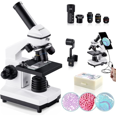 BEBANG 100X-2000X Mikroskop dla dzieci dorosłych, profesjonalny mikroskop biologiczny dla studentów szkolnych laboratorium