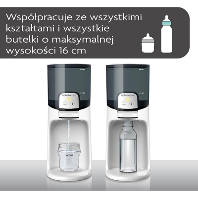 Baby Brezza - Instant Warmer - Inteligentny podgrzewacz wody - natychmiast przygotowuje i rozprowadza gorącą wodę z butelki do optymalnej temperatury