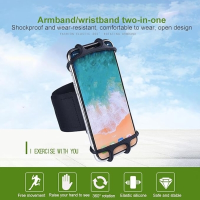 Uchwyt na telefon pasek na nadgarstek wodoodporny do biegania 360°