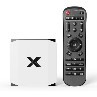 Android TV Box, W3 TV 10.0 z 4GB RAM 32GB ROM Cortex-A53 Procesor Smart TV Box, 4k 60 Hz 2,4 G /5G Dual-Band WiFi Ethernet: 10/100M