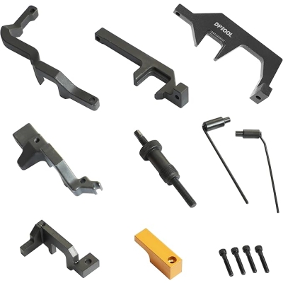 DPTOOL Zestaw narzędzi do ustawiania rozrządu wałka rozrządu Kompatybilny z BMW Mini Cooper R55 R56 R57 R60 N12 N13 N14 N16 1.4 1.6 Zestaw narzędzi