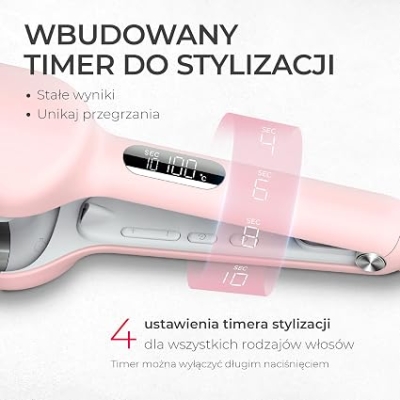 TYMO ROVY Lokówka do Fal dla Włosów, Lokówka do Dużych Loków Odpowiednia dla Początkujących