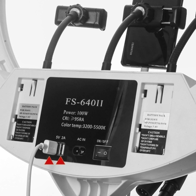 Duża Lampa pierścieniowa LED FS-640 22 cale 100W Zestaw oświetleniowy z torebką,statywem i pilotem na podczerwień do makijażu Portret Selfie YouTube