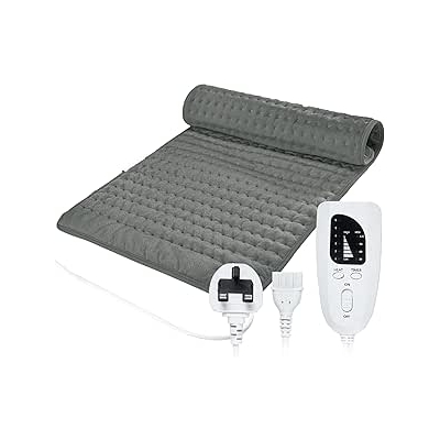 Poduszka grzewcza elektryczna, Poduszka grzewcza z 6 poziomami temperatury, 4 ustawienia czasu, Automatyczne wyłączanie, Poduszki grzewcze na plecy, M