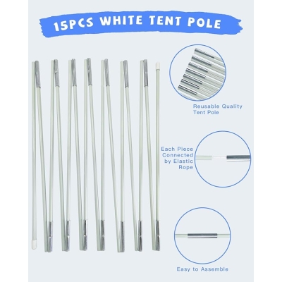 Stojak Łuk z balonów, 3m szerokości, regulowana rama łuku balonowego, idealna do dekoracji imprezowych, nie zawiera balonów