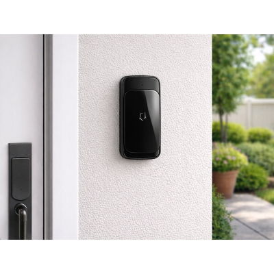 Dzwonek bezprzewodowy do drzwi furtki zasięg 300m led baterie wodoodporny