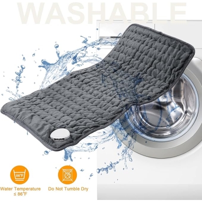 Poduszka grzewcza elektryczna, Poduszka grzewcza z 6 poziomami temperatury, 4 ustawienia czasu, Automatyczne wyłączanie, Poduszki grzewcze na plecy, M