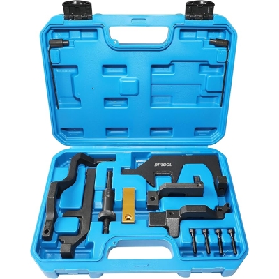DPTOOL Zestaw narzędzi do ustawiania rozrządu wałka rozrządu Kompatybilny z BMW Mini Cooper R55 R56 R57 R60 N12 N13 N14 N16 1.4 1.6 Zestaw narzędzi